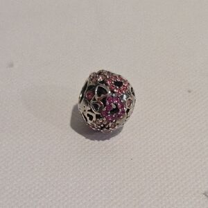Chamilia Sterling Silver W/ Pink Crystals